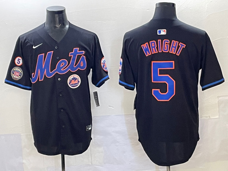Men 2025 New York Mets #5 Wright blue MLB Nike jersey style 6